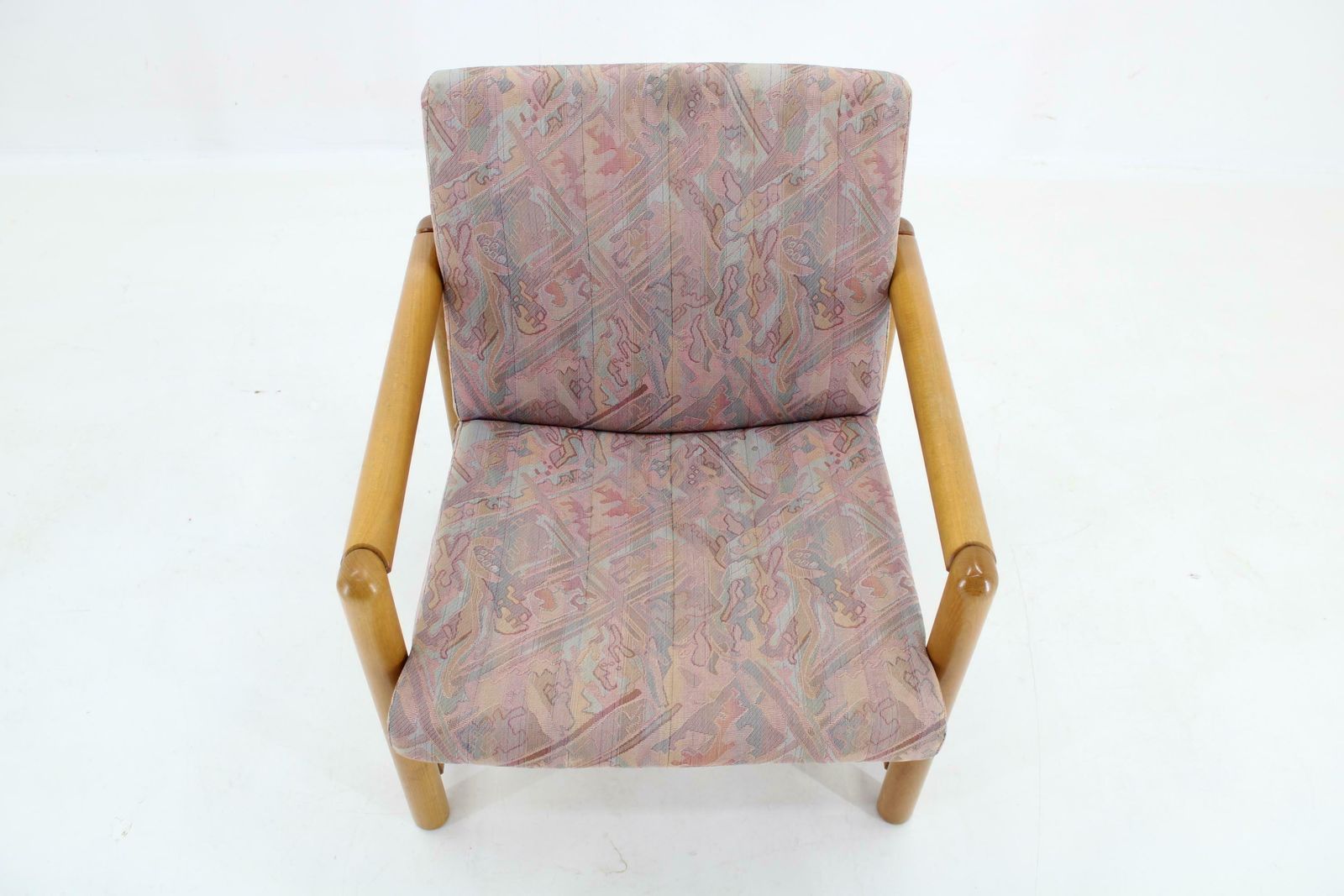 photo for sale 1970s Pair Of Beech Armchairs And Coffee Table  By Ton, Czechoslovakia