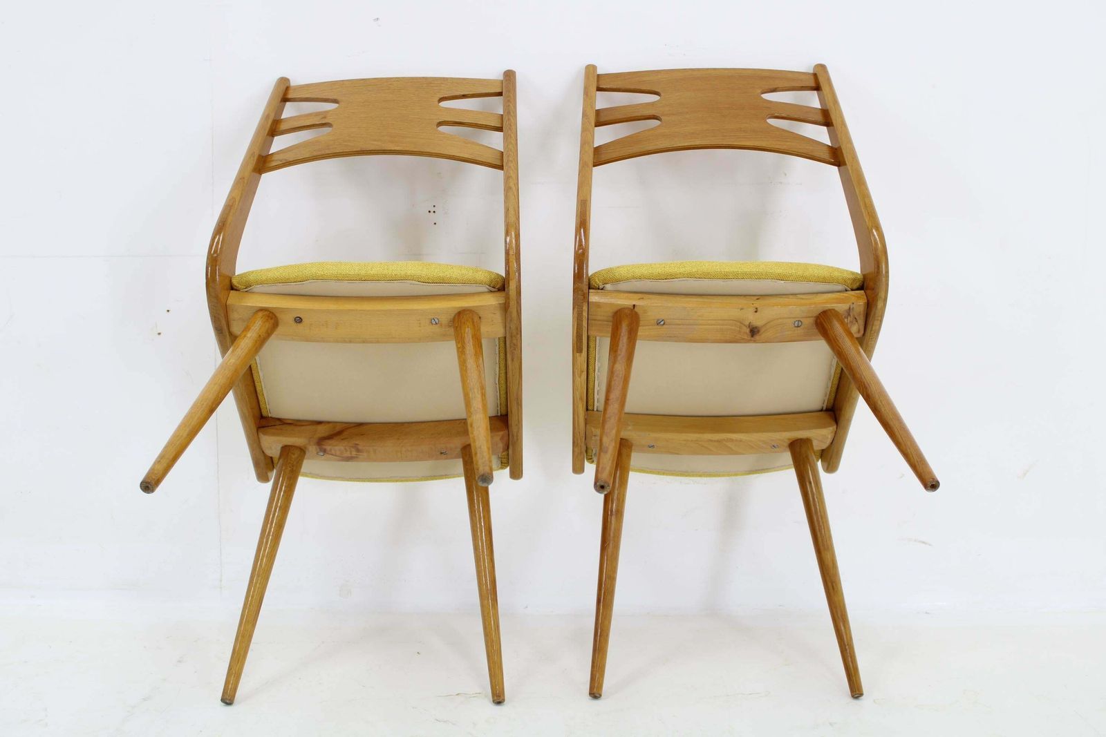 photo buy 1960s Set Of Four Restored Rare Dining Chairs, Czechoslovakia