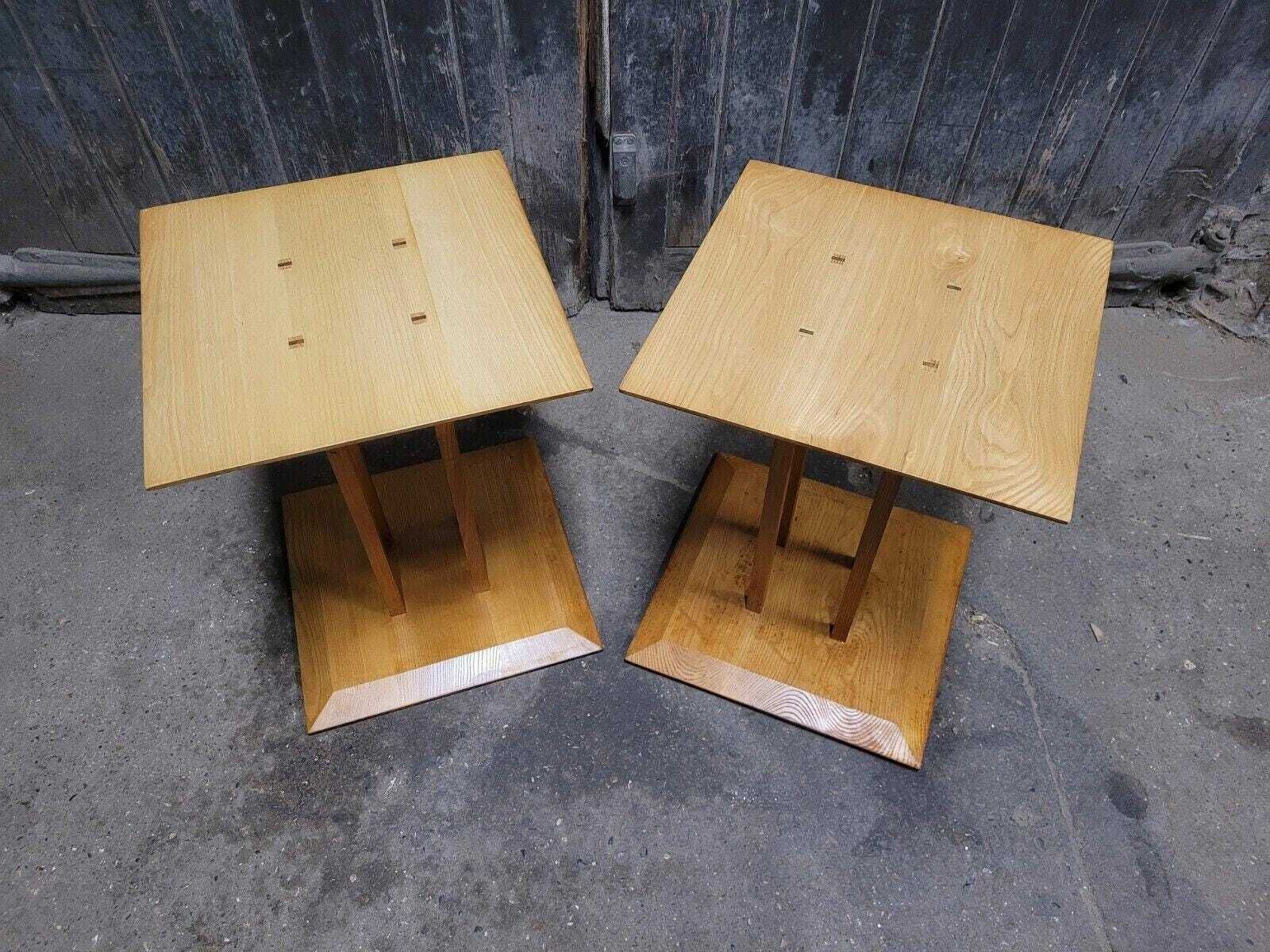 Pair Of Mid Century Retro Oak Bedside Tables photo vinterior