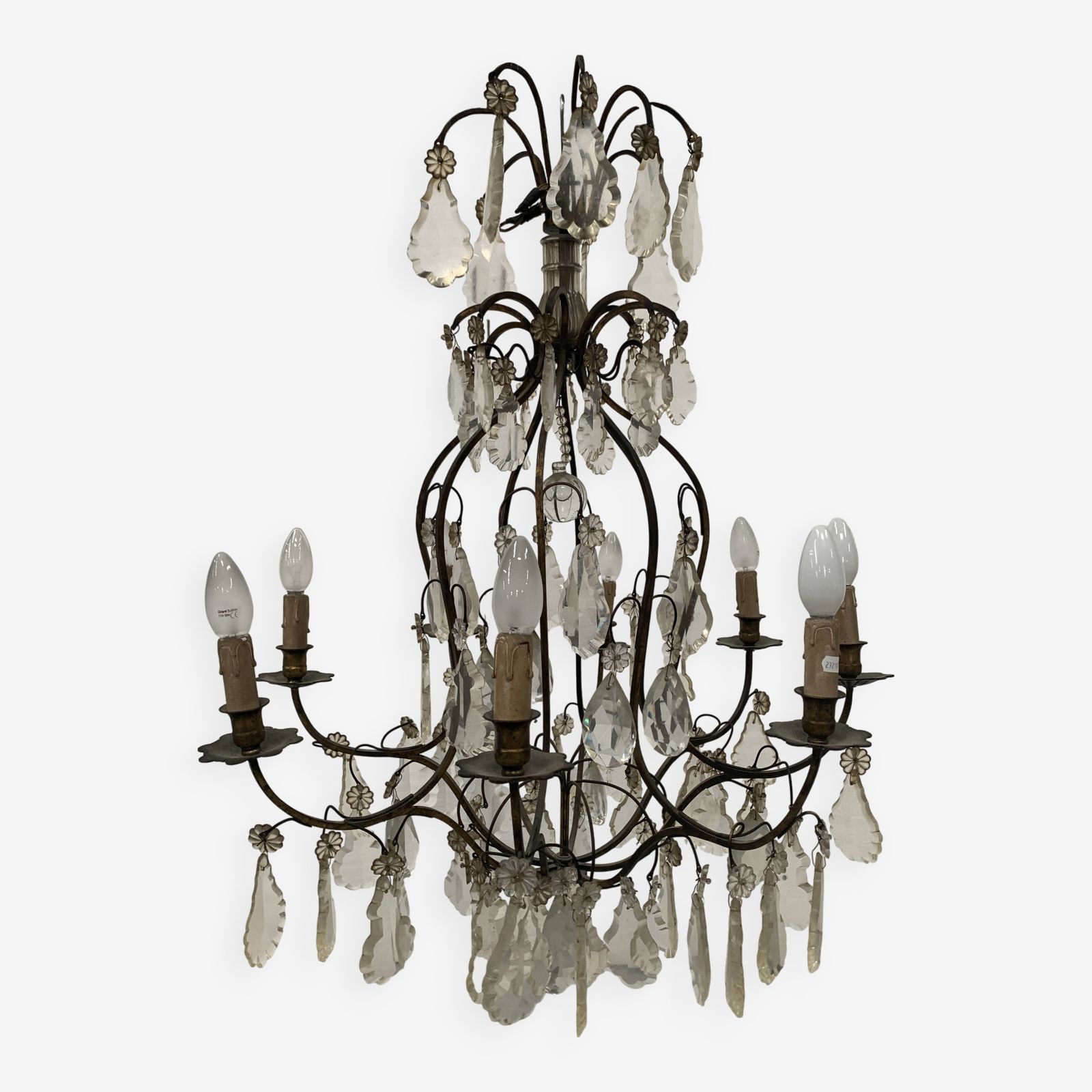 Louis XV Style Cage Chandelier 20th Century Pendant Chandelier