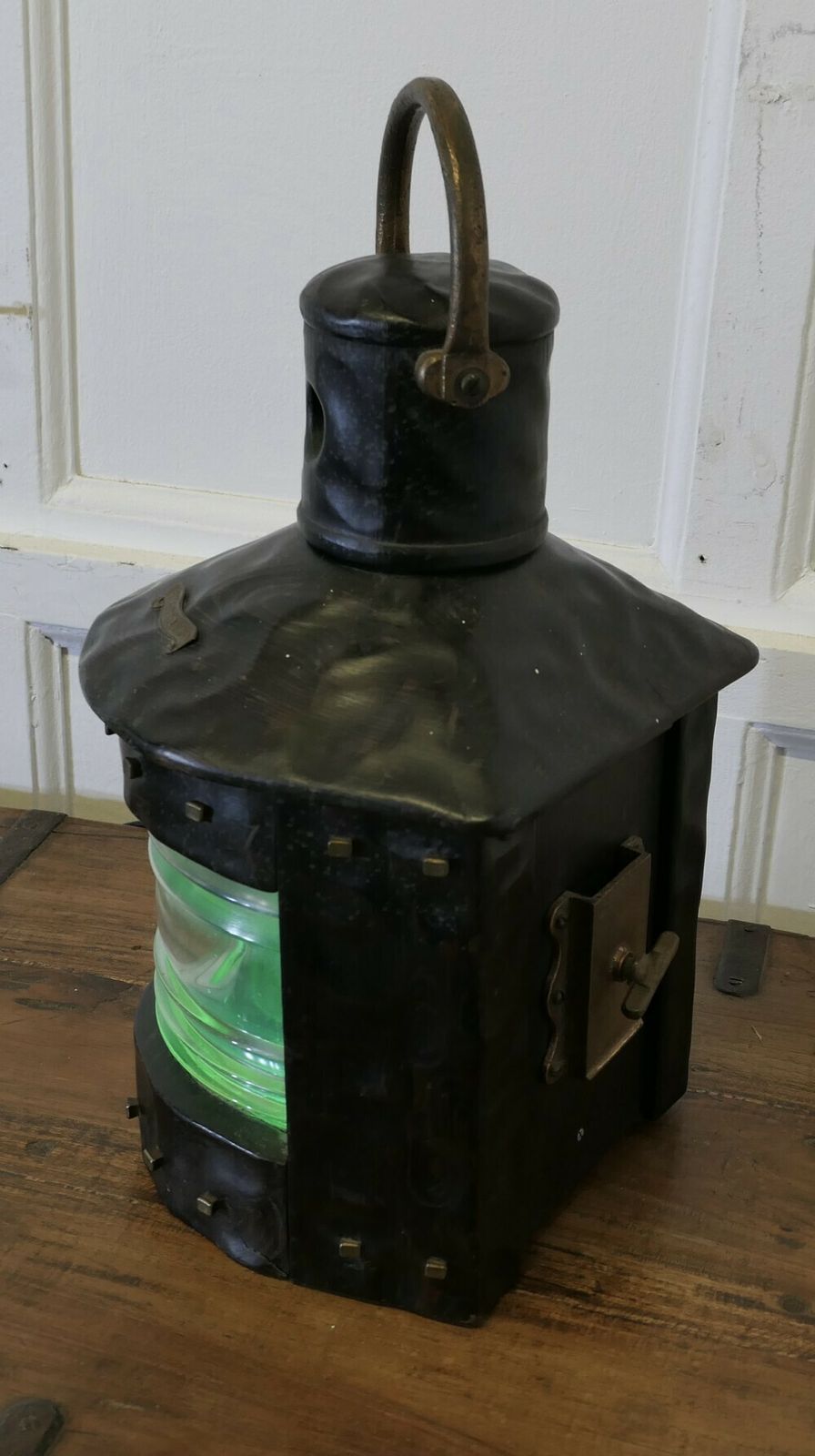 Hand Carved Ships Starboard Navigation Light. photo 600.0