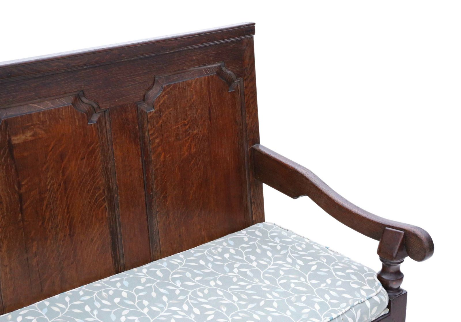 Antique Fine Quality Georgian Oak Settle Bench Seat C.1790 – Elegant 18th Century Furniture photo for sale