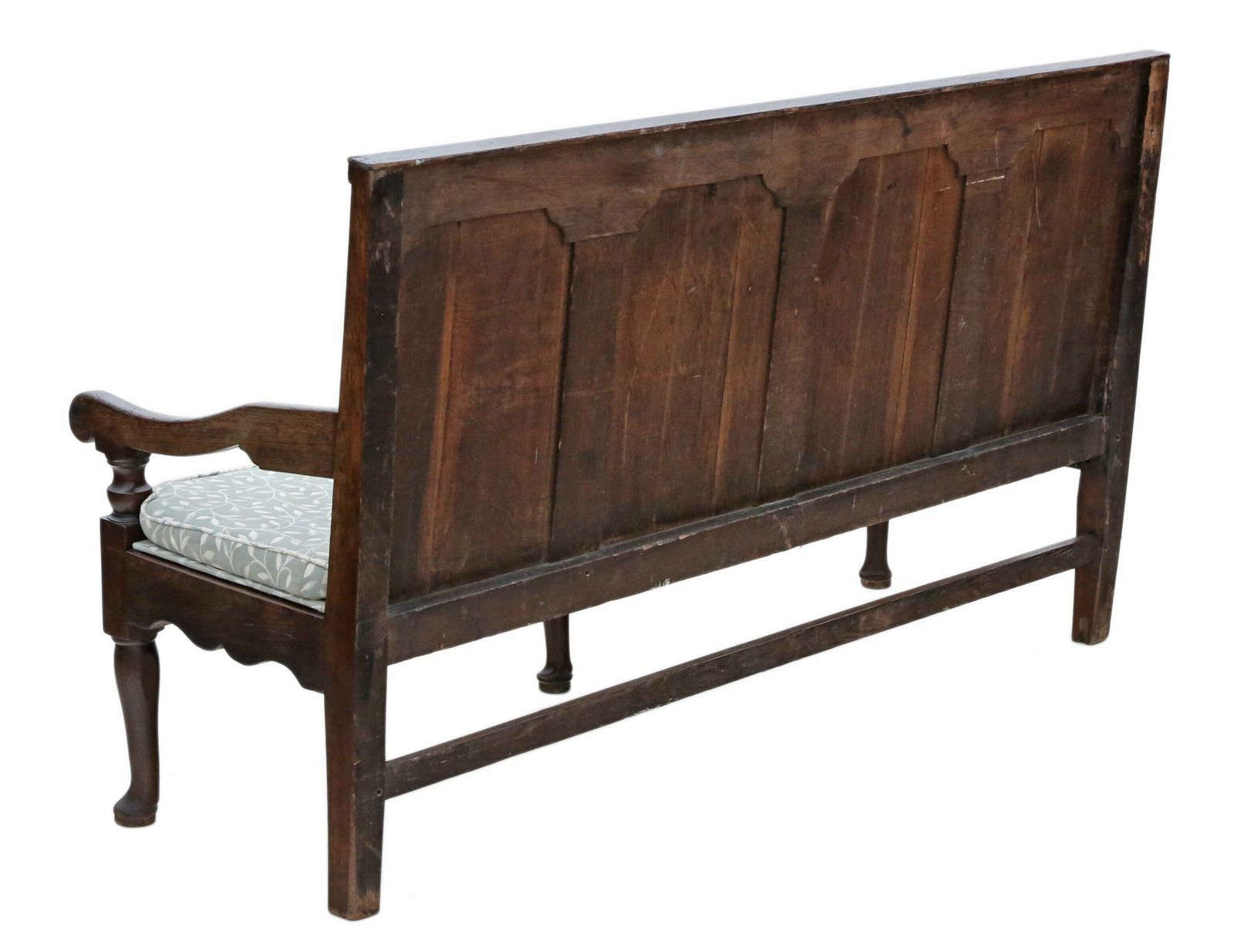 Antique Fine Quality Georgian Oak Settle Bench Seat C.1790 – Elegant 18th Century Furniture photo vinterior