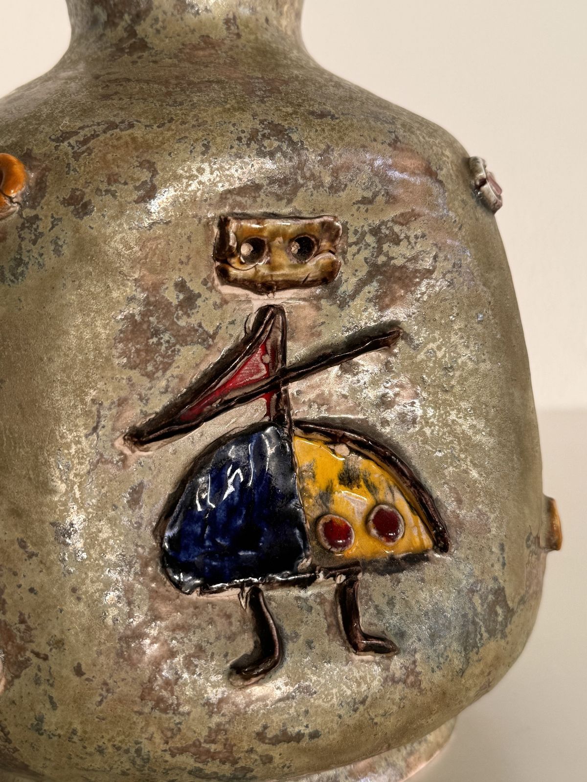 Italian Mid Century Ceramic Vase By Umberto Zannoni, Faenza, 1950s photo buy