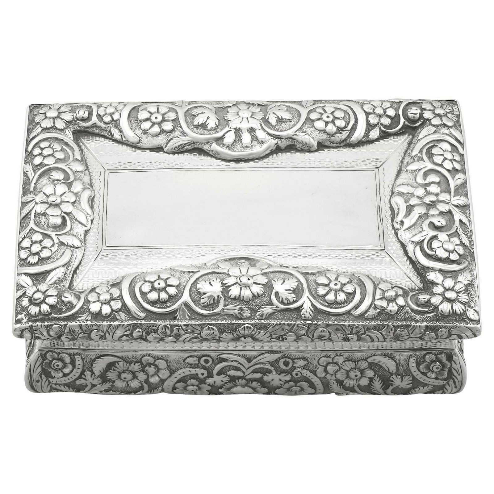 Antique William IV Sterling Silver Table Snuff Box