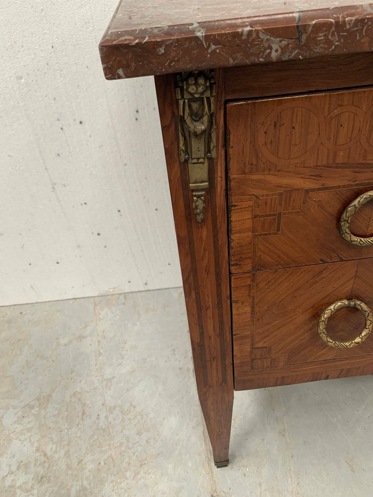 photo furniture Louis XVI Chest Of Drawers In Wood Veneer Marquetry, 20th Century