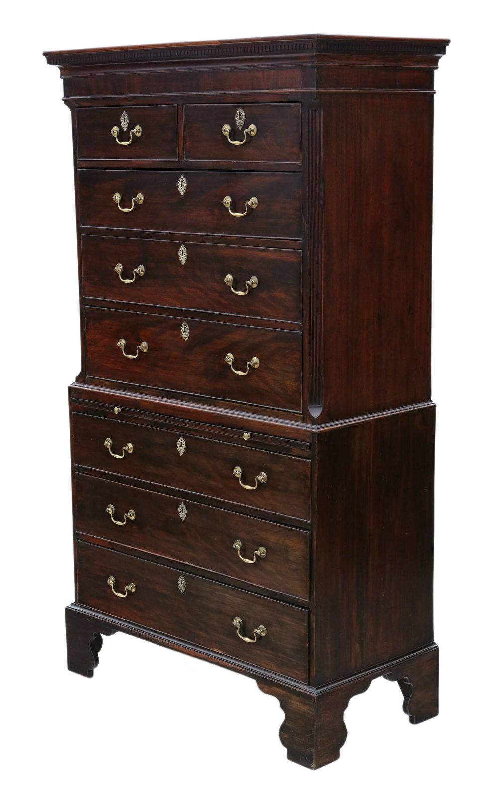 Antique 18th Century Mahogany Tallboy Chest On Chest Of Drawers – Timeless Storage Solution photo furniture