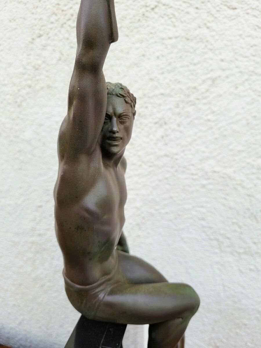 1200.0 P Le Faguays  Max Le Verrier, Glory, Art Deco Sculpture, 20th Century photo
