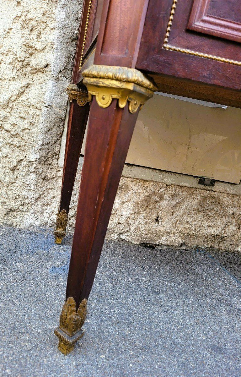 photo for sale Krieger, Stamped Mahogany Chest Of Drawers, 19th Century
