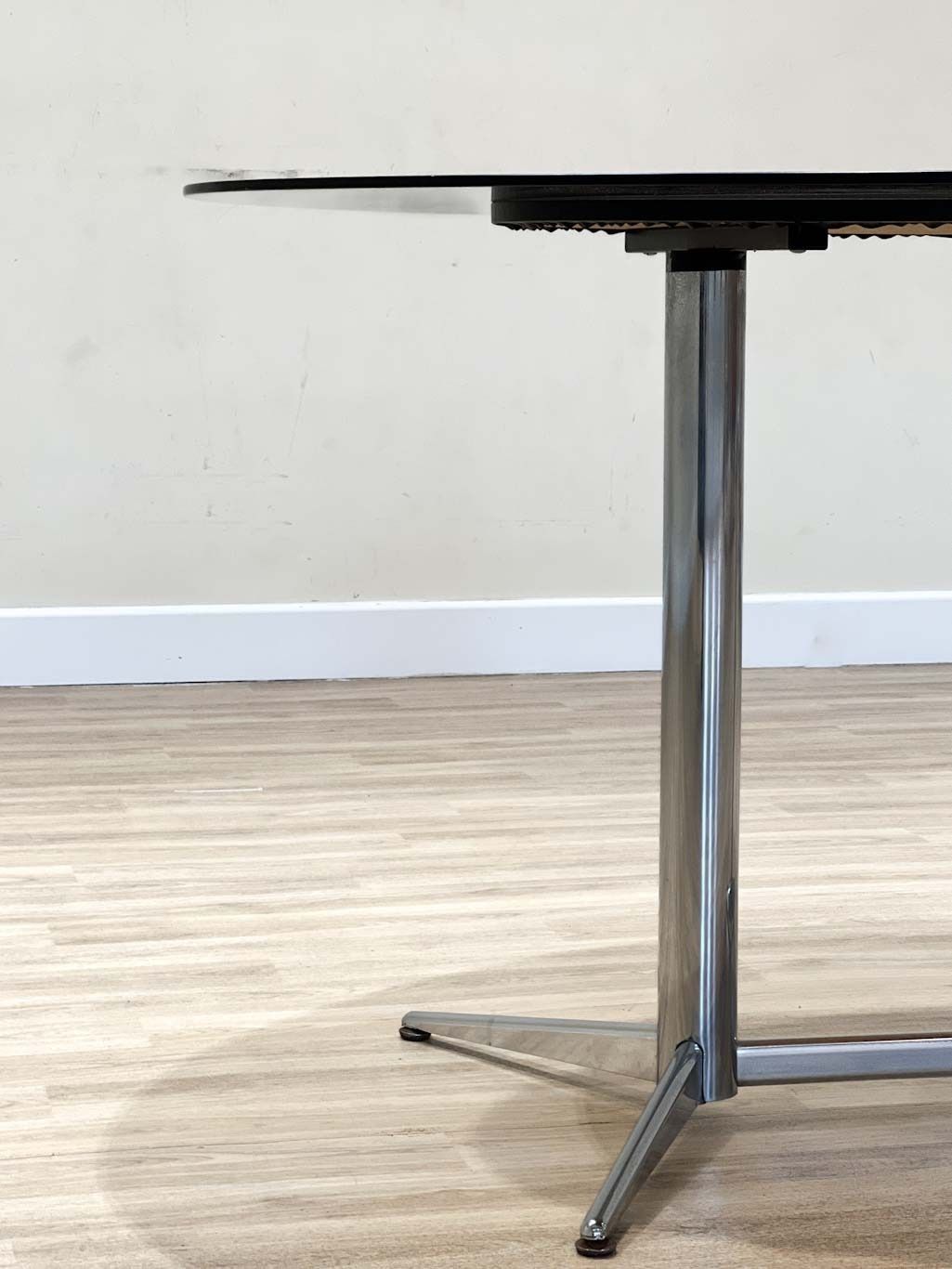 Oval Glass Dining Table, 1970s photo 420.0