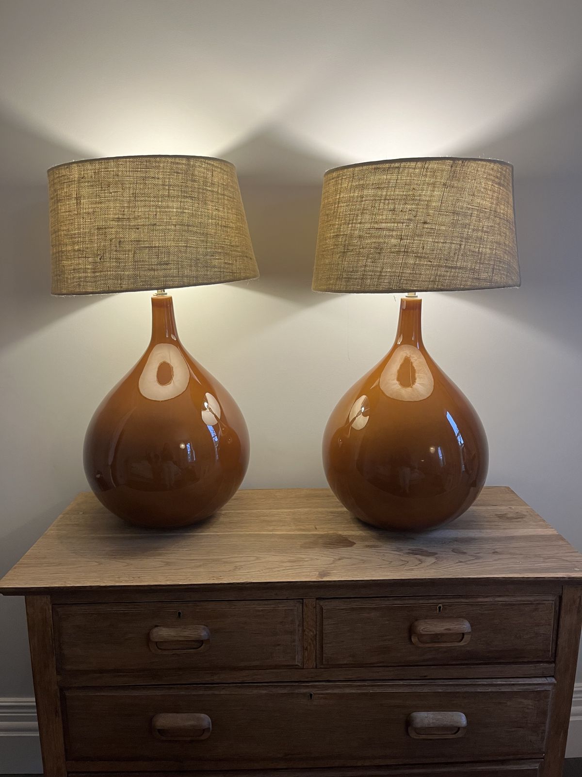 Vintage Table Lamps (Pair) French Manufacture Fdc photo Lighting