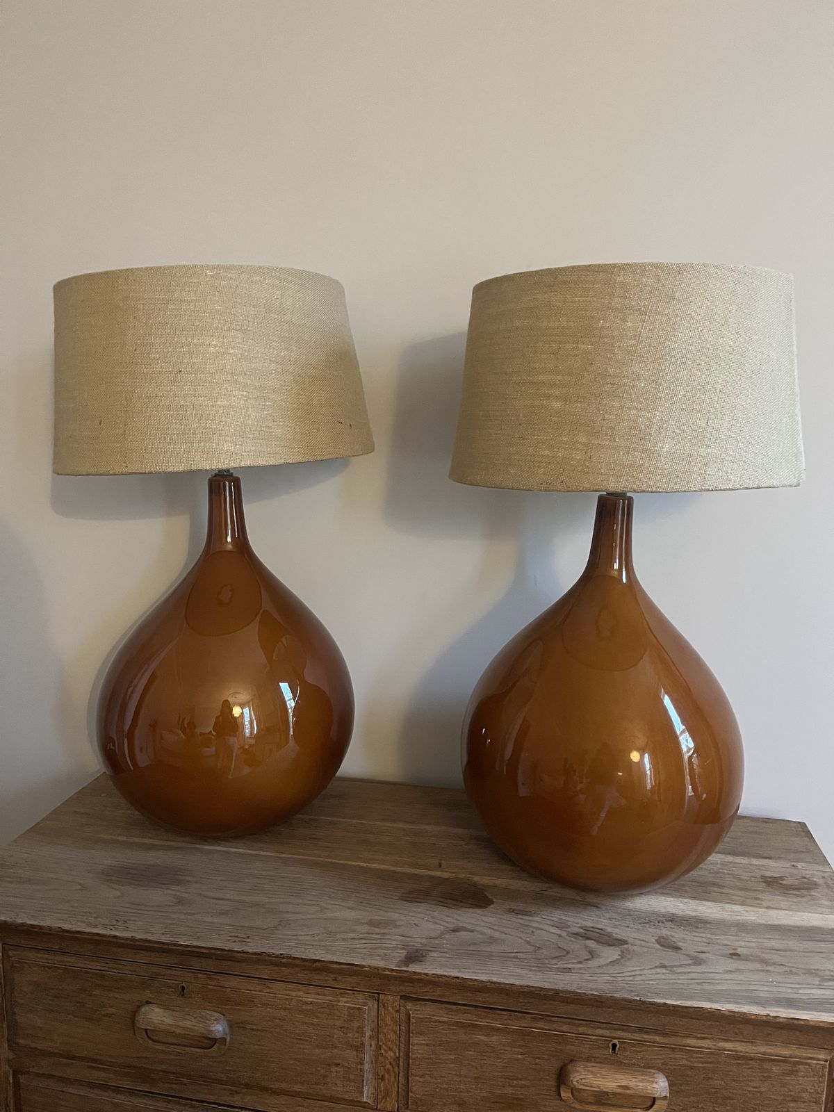 Vintage Table Lamps (Pair) French Manufacture Fdc photo 300.0