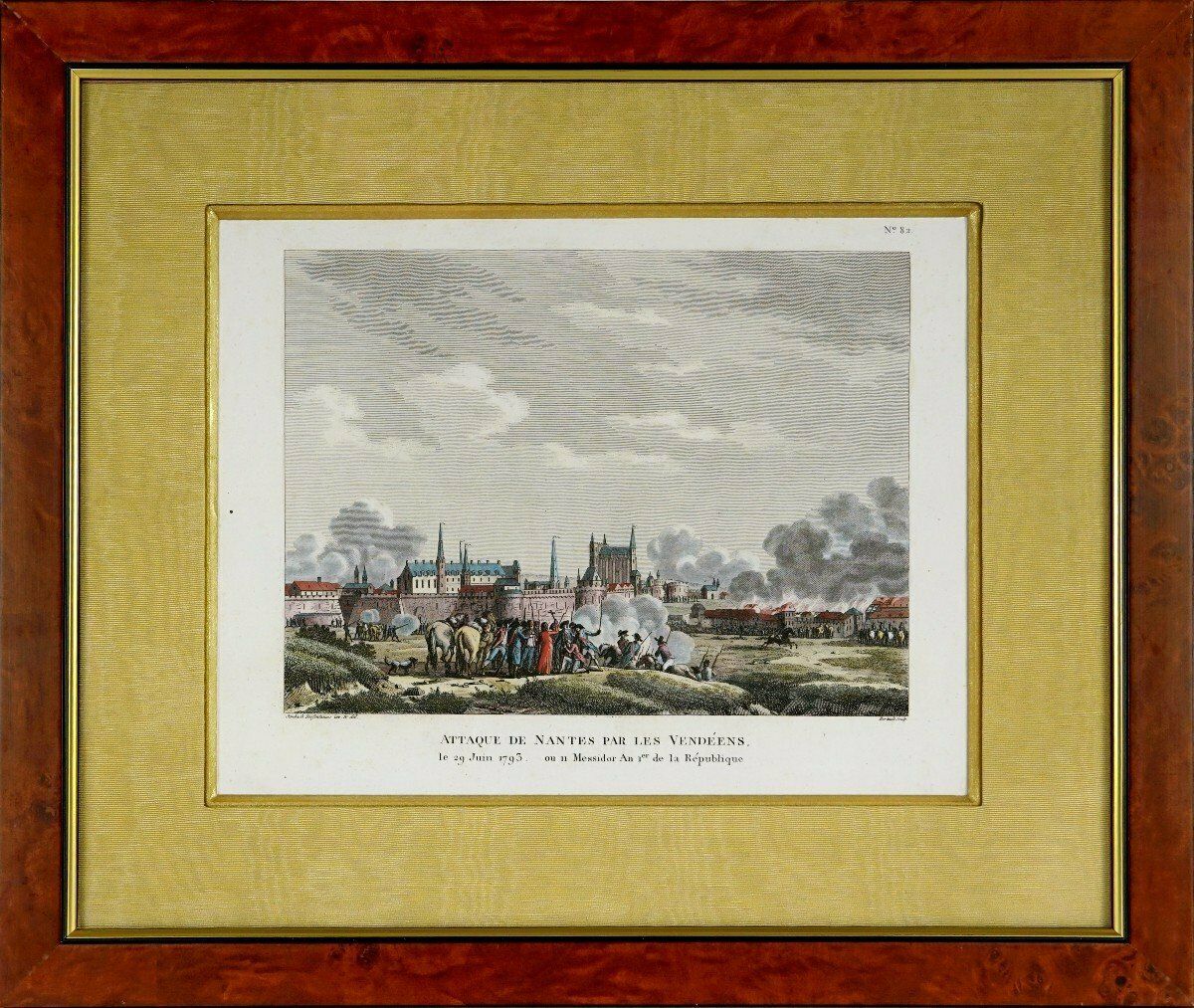 Engraving Attack On Nantes By The Vendéens   Ep. End Of 18th Century   Revolutionary