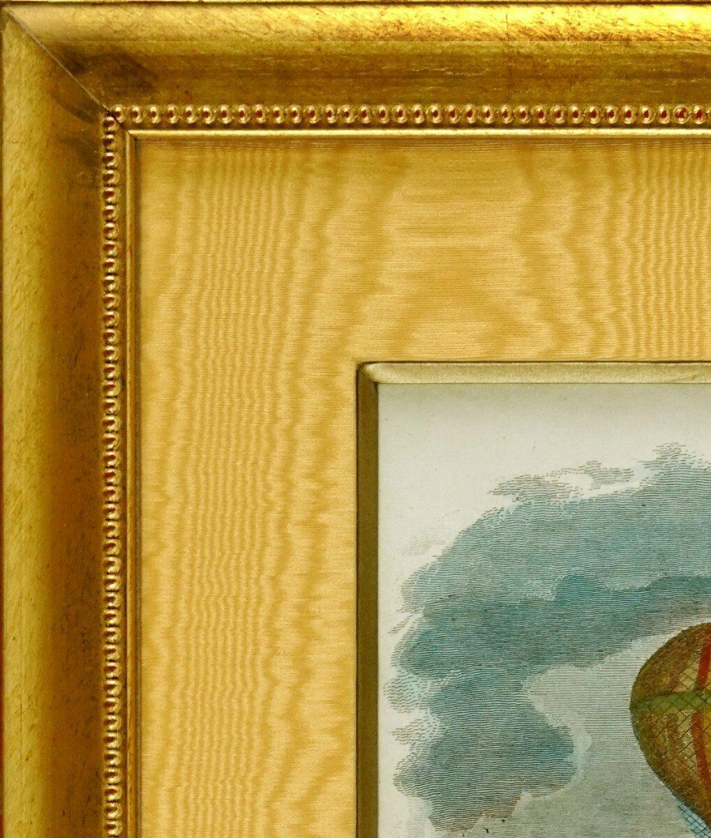 Rare "Balloon" Engraving   Ep. 1st Half Of The 19th Century photo furniture