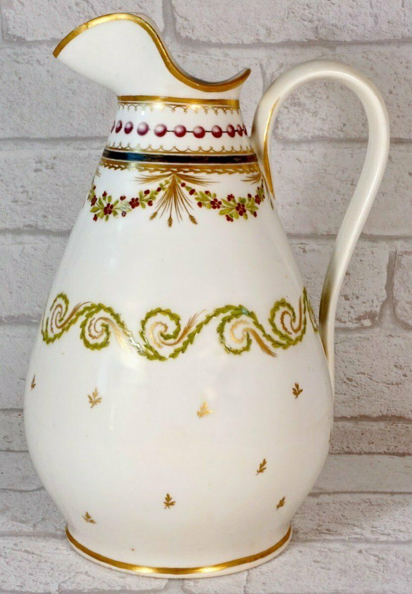 Large And Thick Water Jug In Paris Porcelain   18th Century   Louis XVI photo furniture