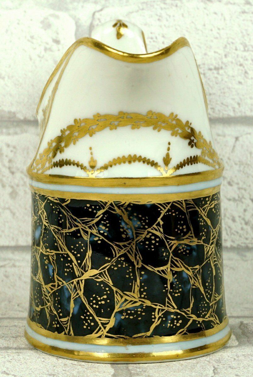 Rare Paris Porcelain Milk Jug   Manufacture A La Reine Fond   Lapis Lazuli   Ep. 18th photo Home Decor