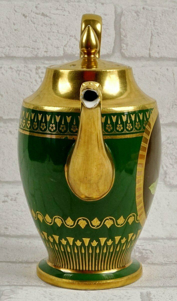 Jug / Teapot   Paris Porcelain   Dagoty Manufacture   Empire Period photo Home Decor