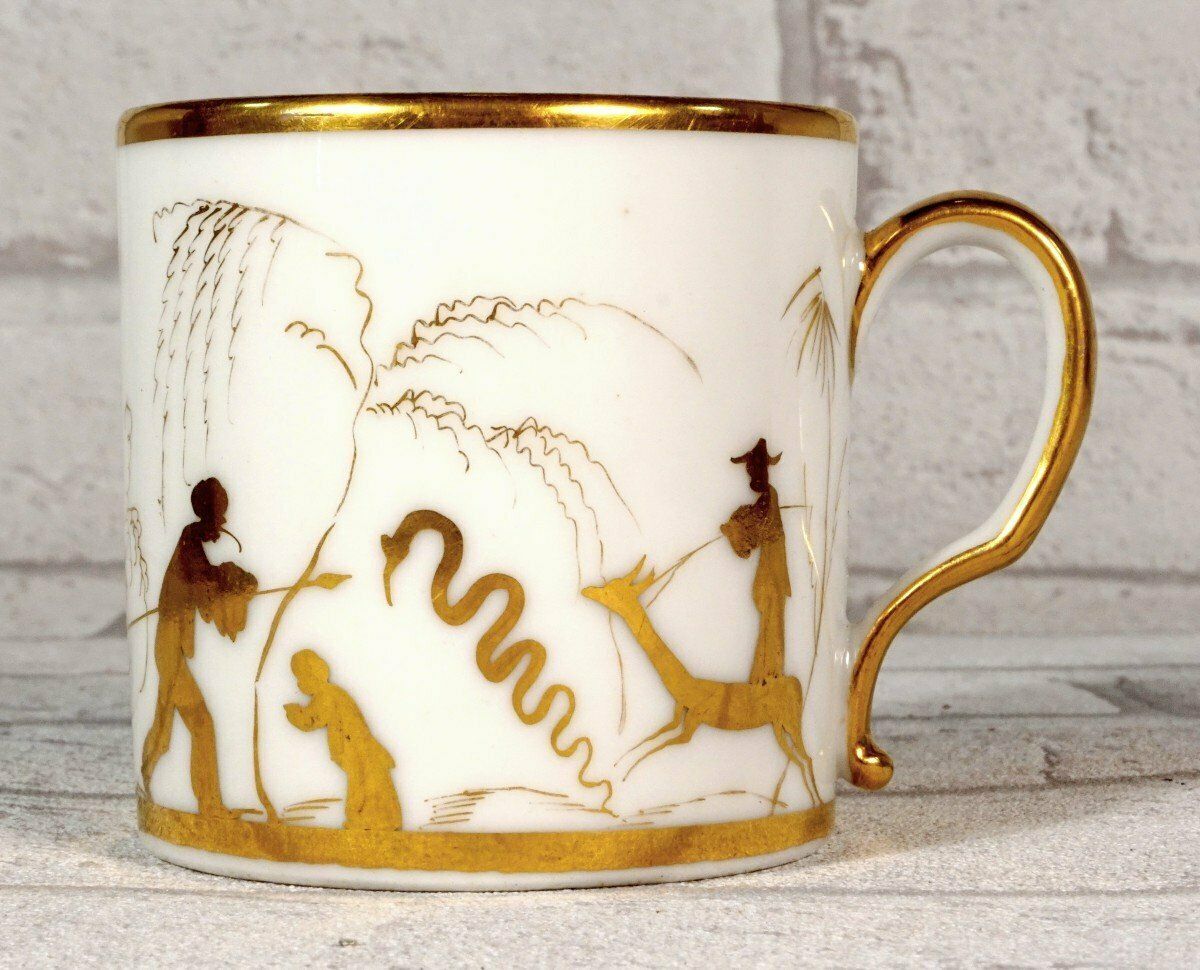 Beautiful "Litron" Cup And Saucer Paris Porcelain   18th Century   Louis XVI photo furniture