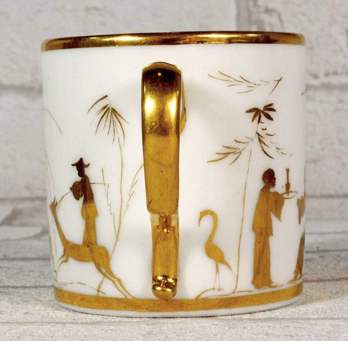 Beautiful "Litron" Cup And Saucer Paris Porcelain   18th Century   Louis XVI photo for sale