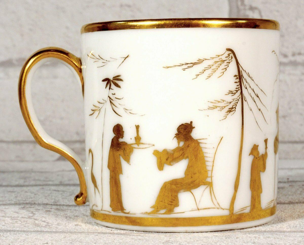 Beautiful "Litron" Cup And Saucer Paris Porcelain   18th Century   Louis XVI photo Home Decor