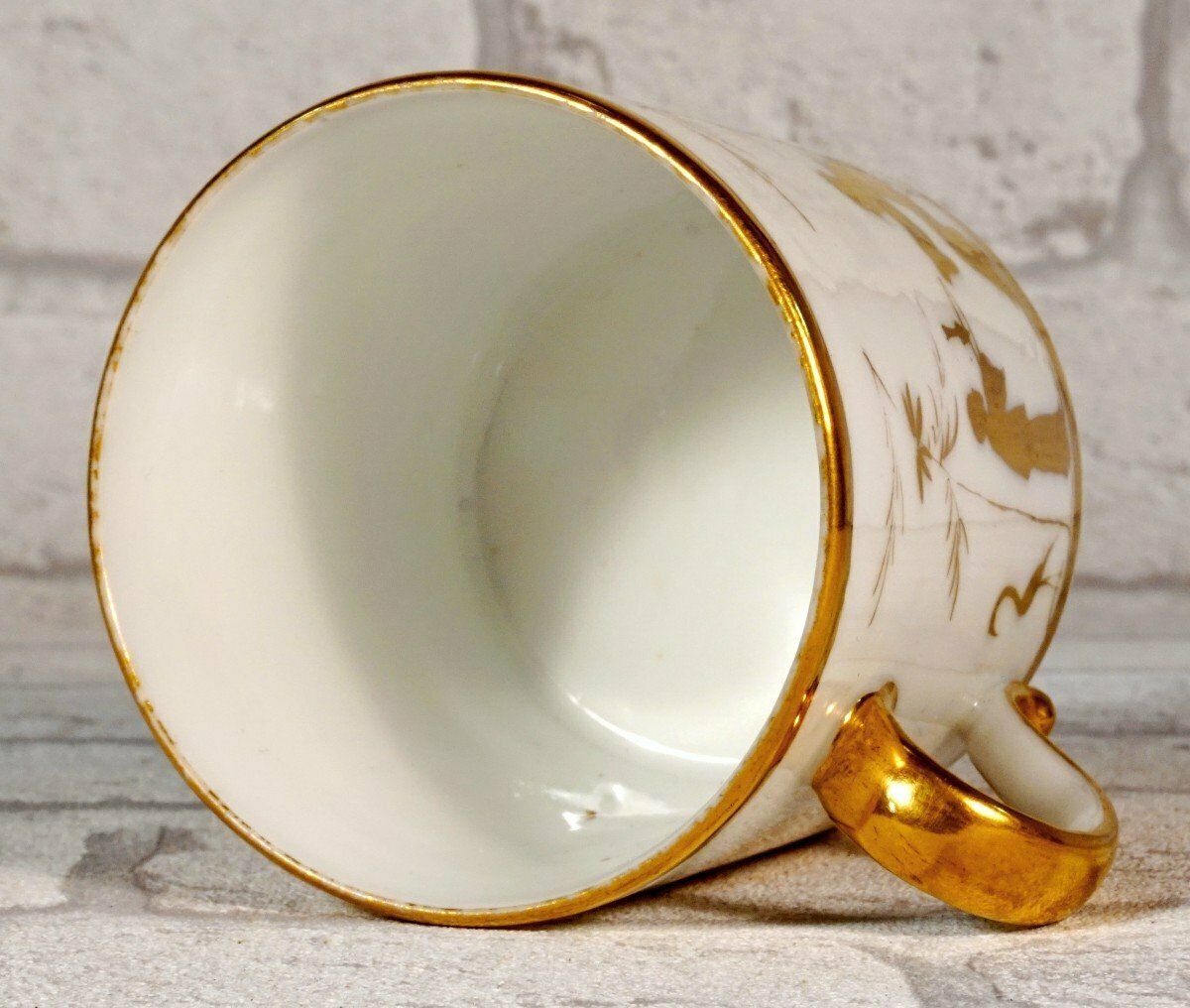 Beautiful "Litron" Cup And Saucer Paris Porcelain   18th Century   Louis XVI photo vinterior