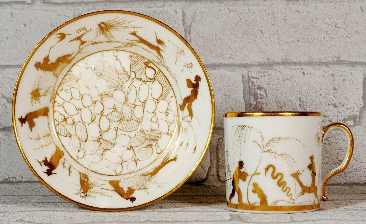 Beautiful "Litron" Cup And Saucer Paris Porcelain   18th Century   Louis XVI photo buy