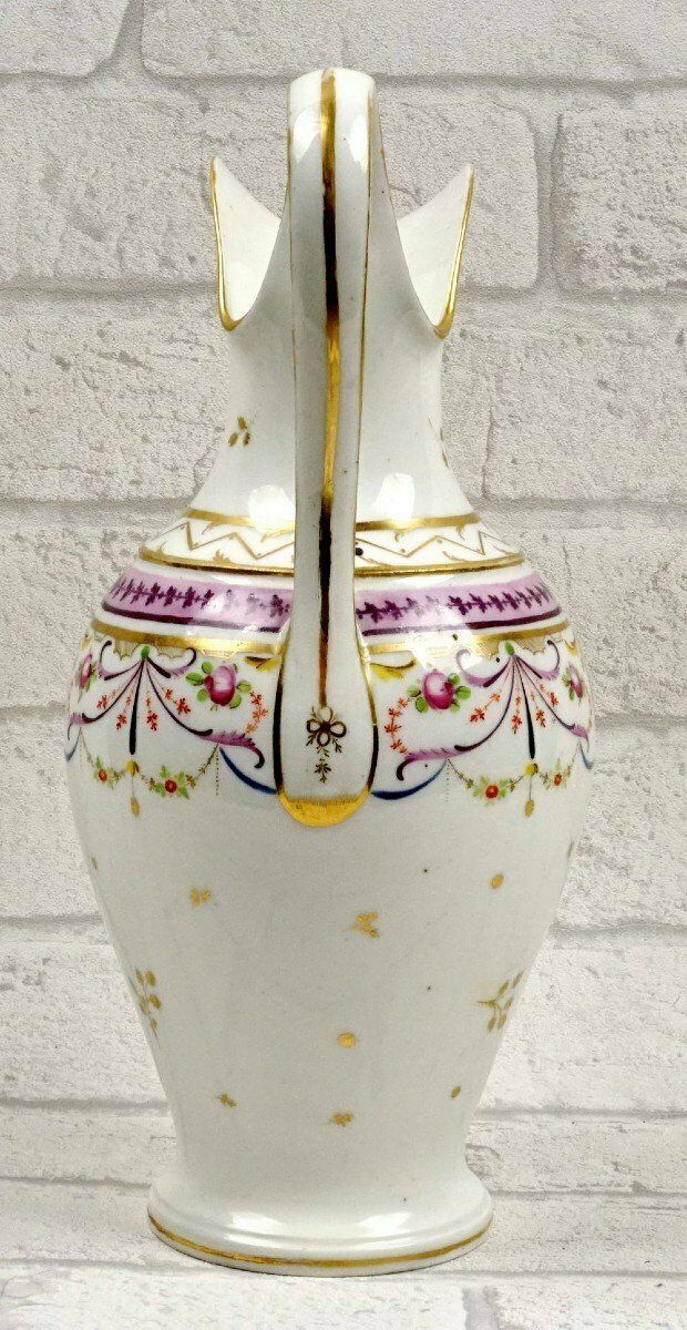 Large Water Jug In Paris Porcelain   Atelier De Halley   Directory / Consulate Period photo furniture