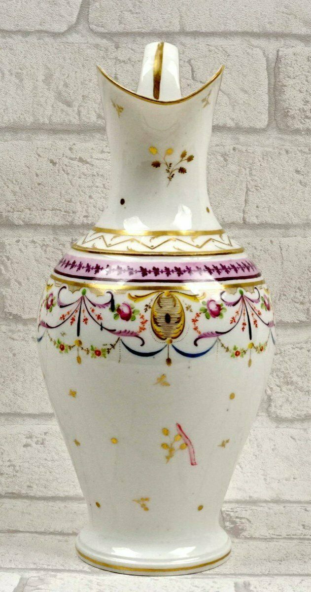 Large Water Jug In Paris Porcelain   Atelier De Halley   Directory / Consulate Period photo Home Decor