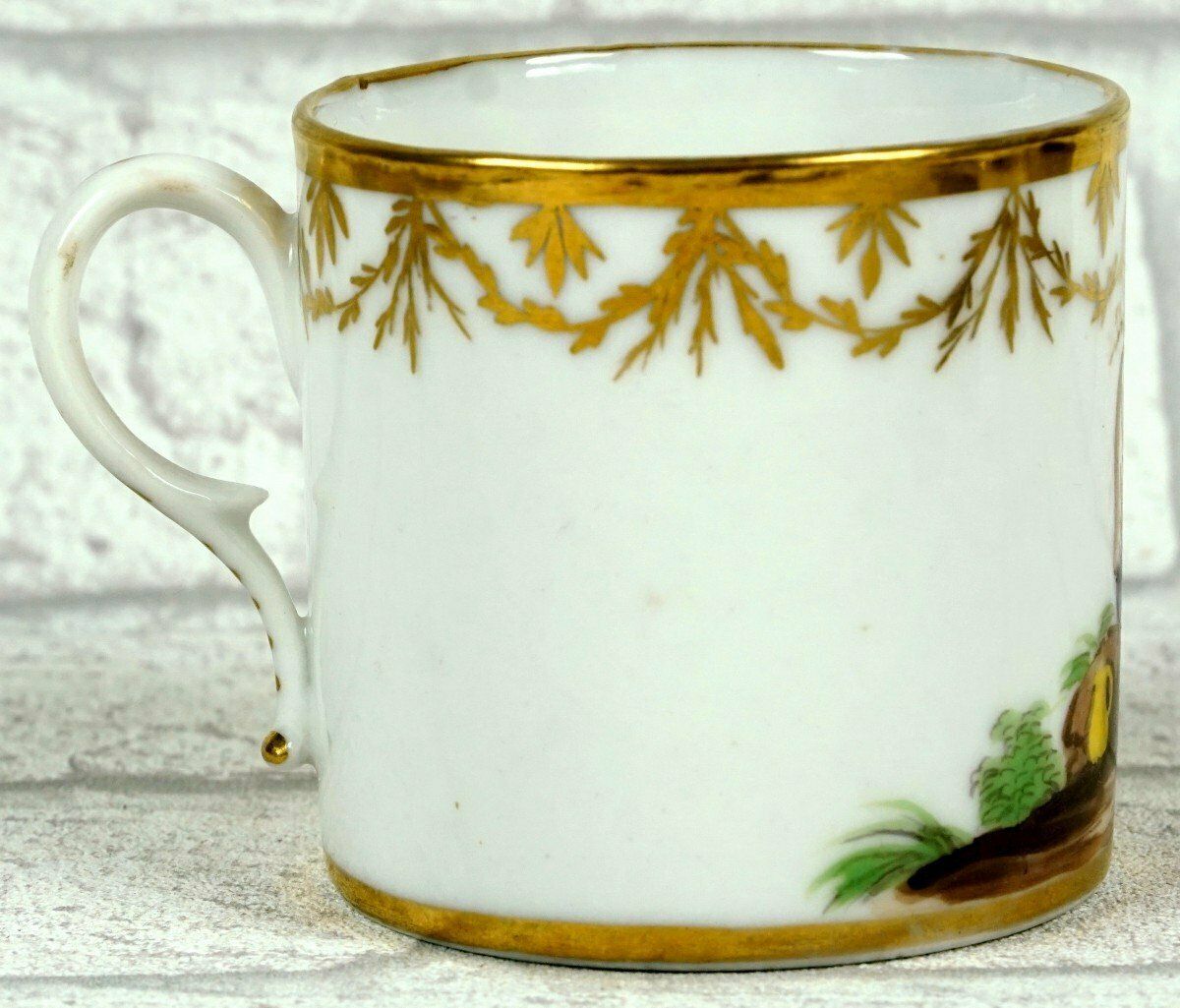 Paris Porcelain Cup And Saucer   Leboeuf Factory   Rue Thiroux   18th Century photo Home Decor