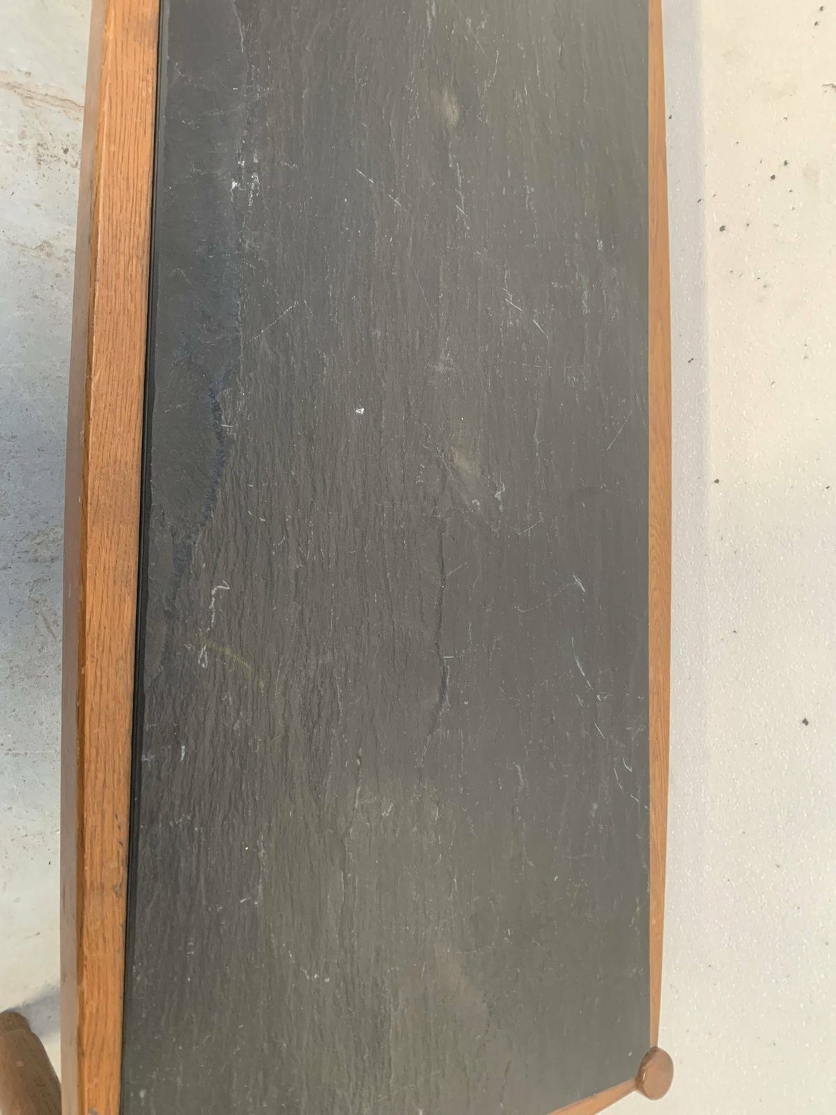 20th Century Oak Coffee Table With Slate Top photo vinterior