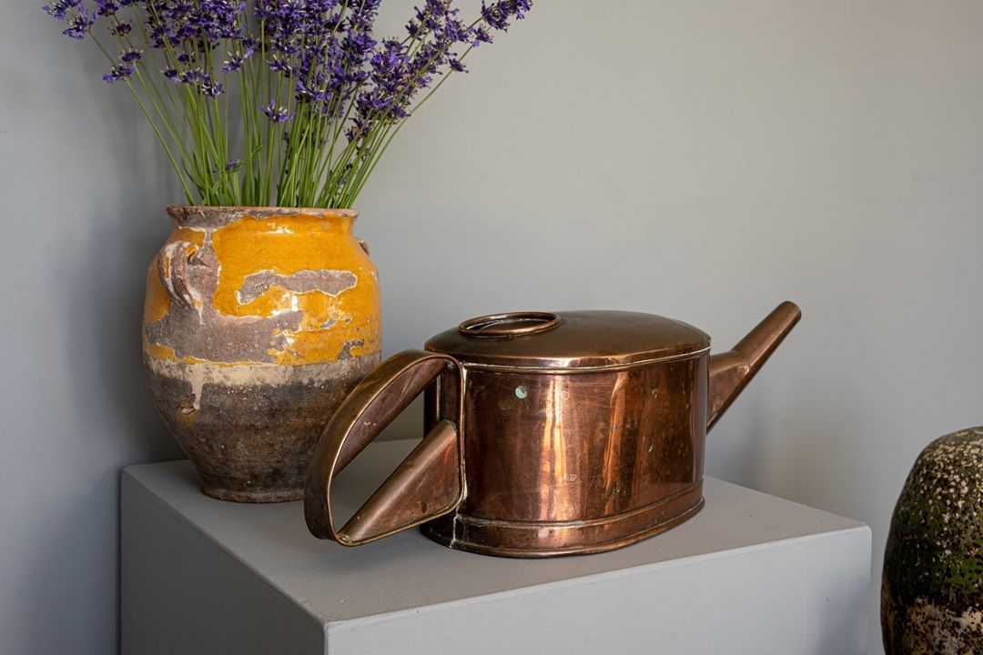 Antique French Watering Can, 1800s photo furniture