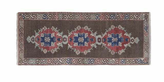 Anatolian Turkish Hand Knotted Runner 2'7'' X 7'2'' photo furniture