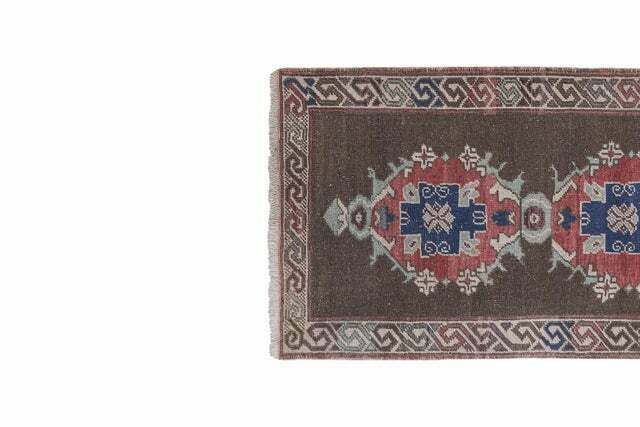 Anatolian Turkish Hand Knotted Runner 2'7'' X 7'2'' photo for sale