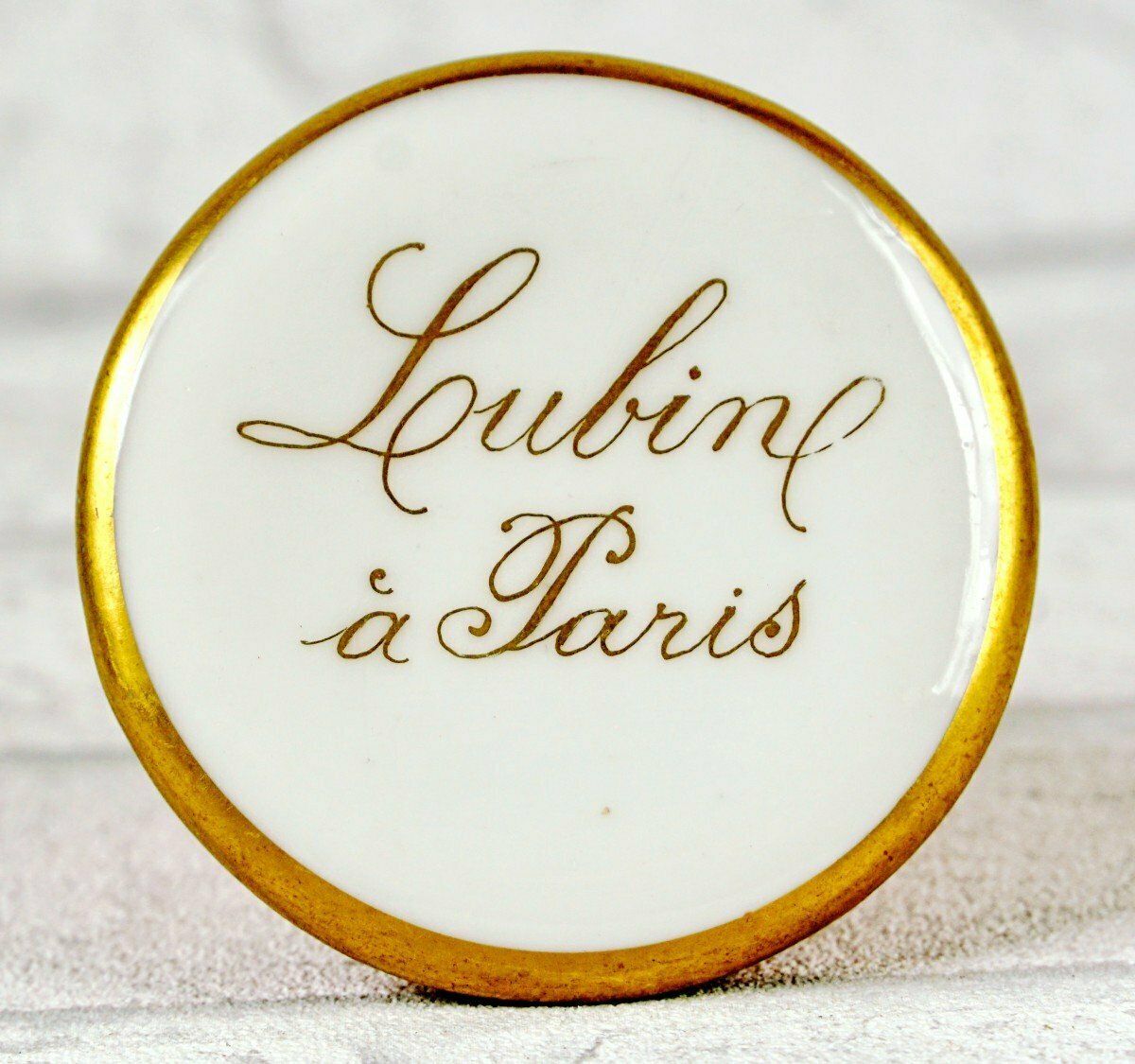 Blush Mortar In Paris Or Limoges Porcelain From The Perfumer Lubin In Paris   Ep. Mid 19th Century photo vinterior