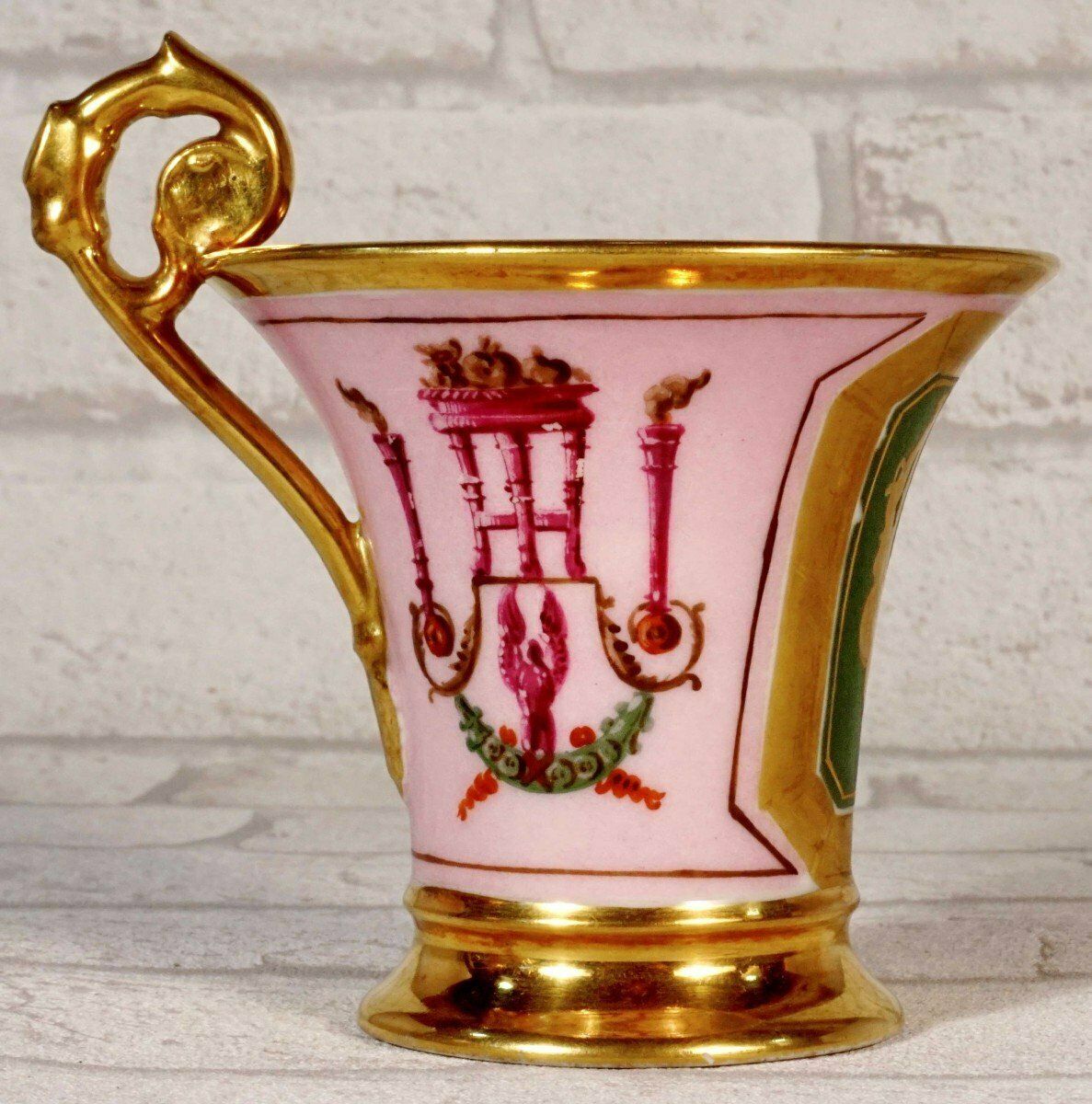 Jasmin Cup And Saucer In Paris Porcelain   Empire Period photo 1351.0