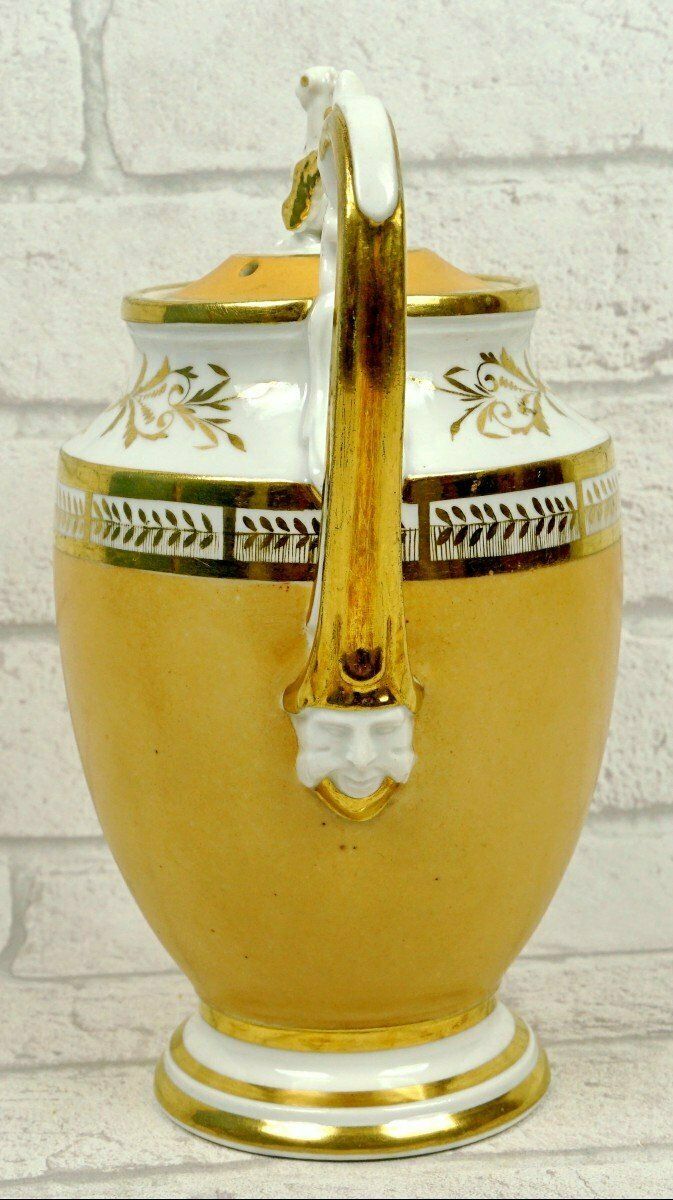 Large Coffee Pot   Teapot In Paris Porcelain   Early 19th Century photo for sale