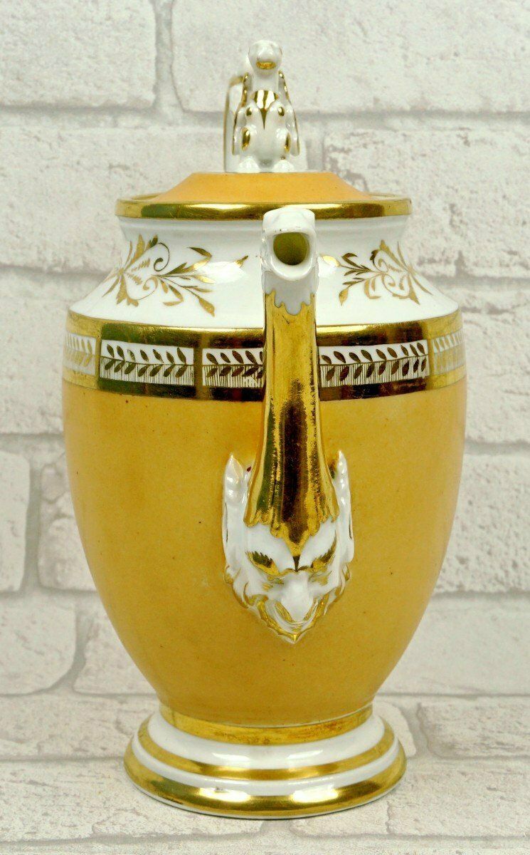 Large Coffee Pot   Teapot In Paris Porcelain   Early 19th Century photo 329.0