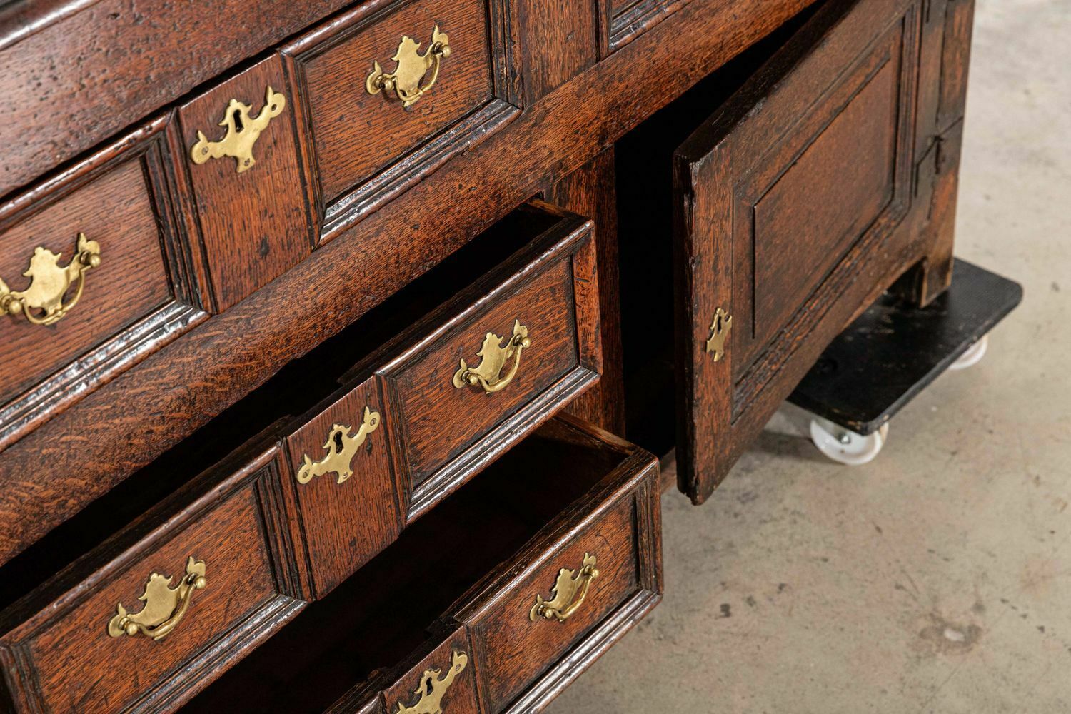 photo for sale George III English Oak Dresser Base