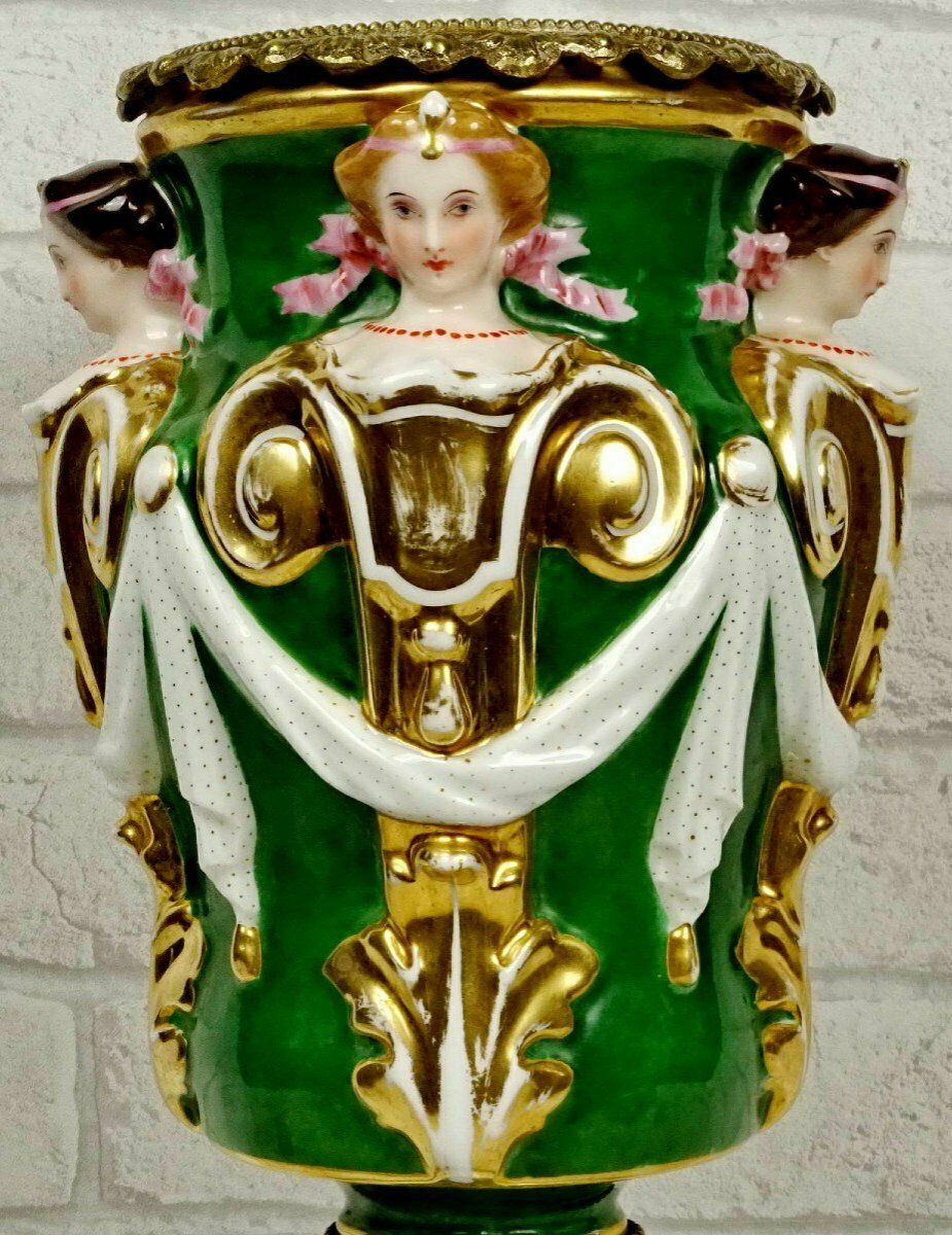 photo for sale Large Decorative Porcelain Vase From Paris Or Limoges   Ep. Xixth