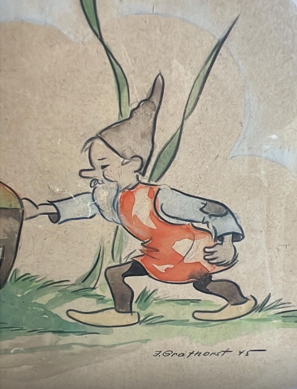 A 1930s Watercolour In The Style Of Mabel Lucie Atwell photo furniture
