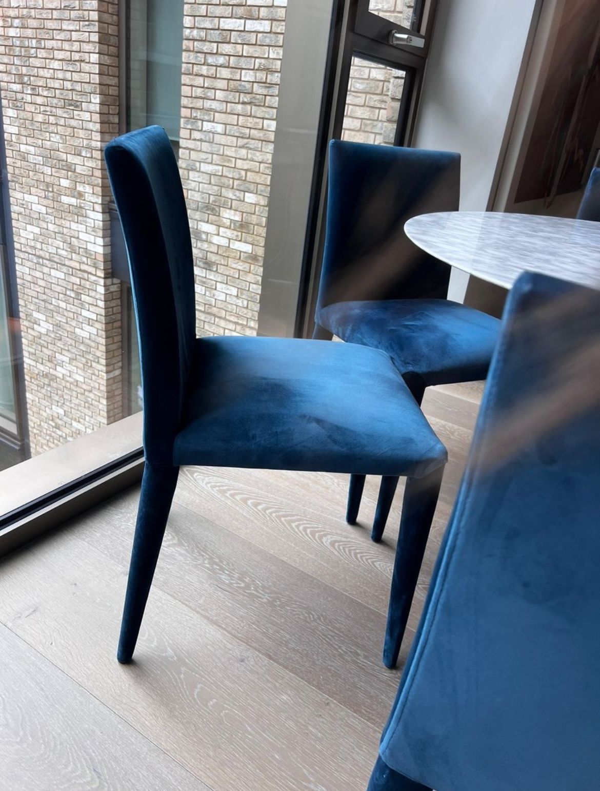 Timothy Oulton Fibi Velvet Dining Chairs X 6 photo furniture