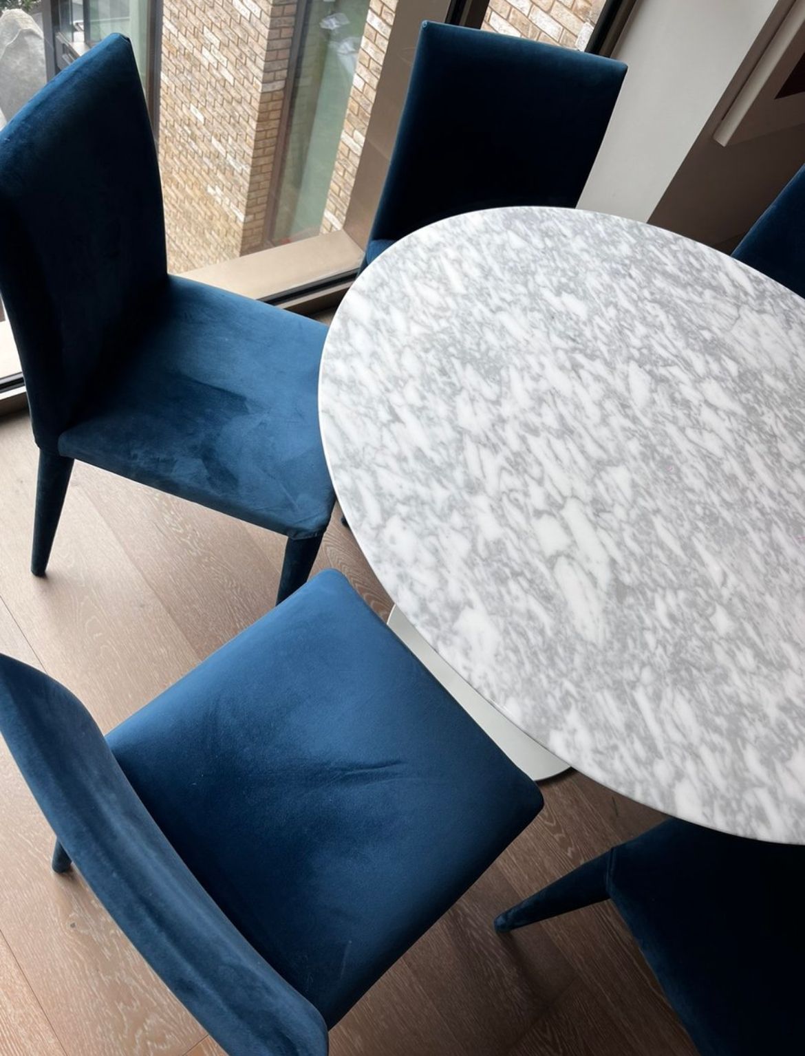Timothy Oulton Fibi Velvet Dining Chairs X 6 photo vinterior
