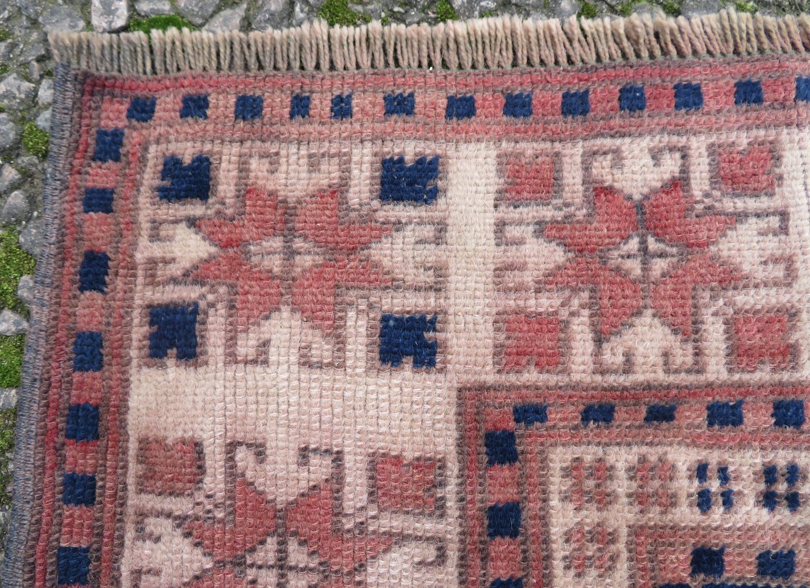 photo furniture Rare Ivory Ground Antique Turkish Manastir Prayer Rug. North West Anatolia. 175cm X 102cm.