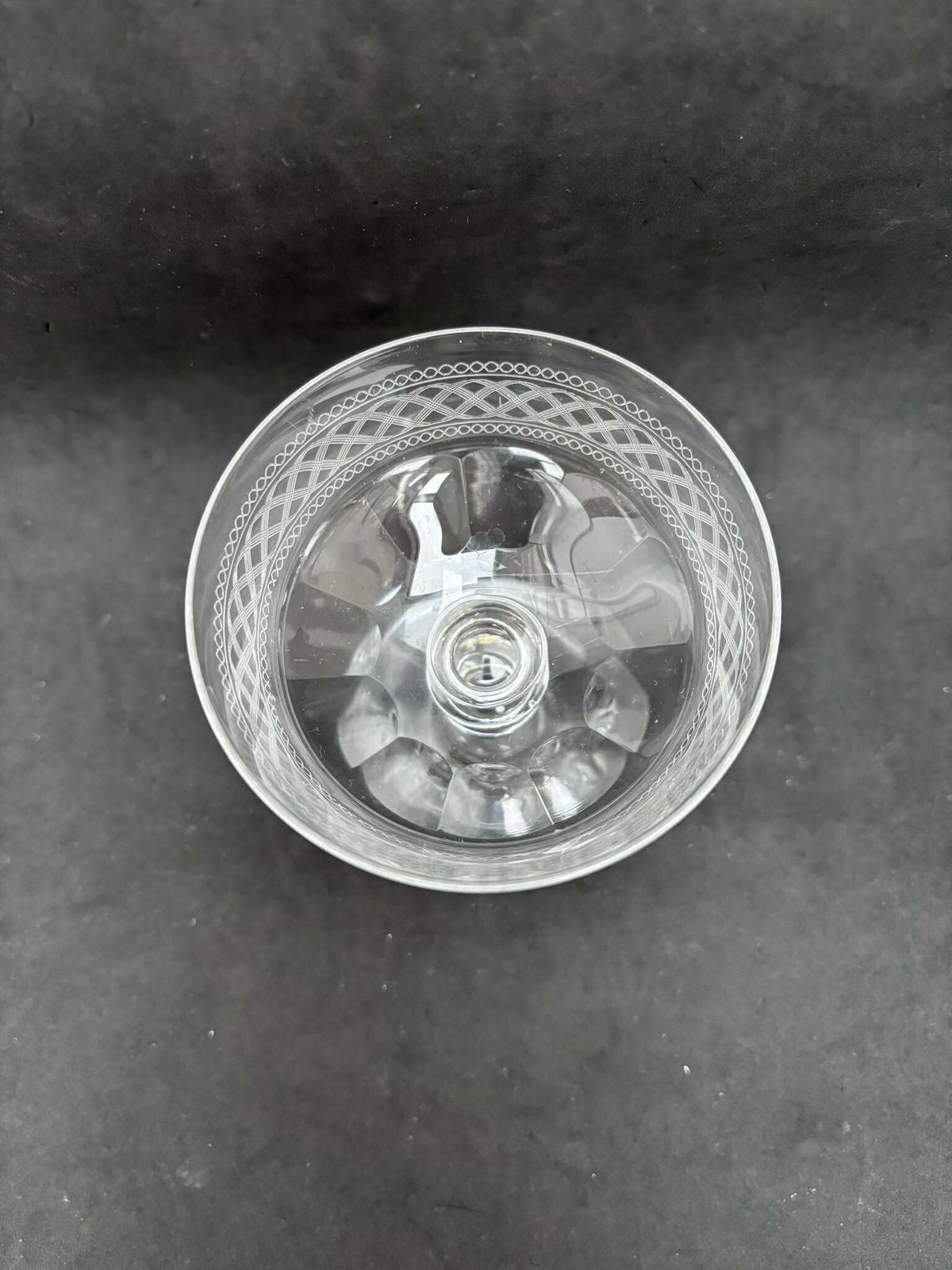 2 Champagne Coupes Antique Crystal Cut Coupes 1860s French Stem Bar Cart Decor Wedding Bartender Cocktail Glasses Gift Toast Wedding photo 222.0