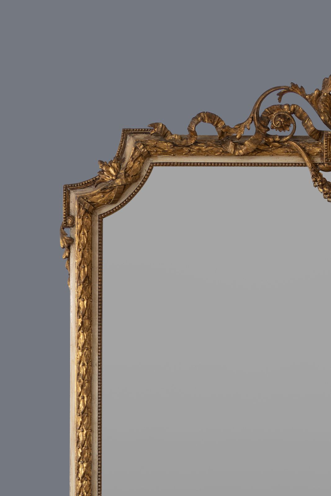 Large Stunning 19th Century English Gilt And Painted Overmantle Mirror photo for sale