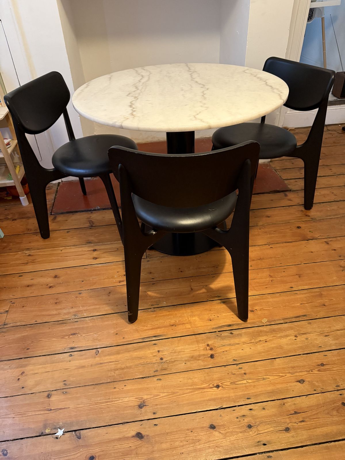 Tom Dixon Tube Marble Cafe Table (And Chairs If Needed) photo for sale
