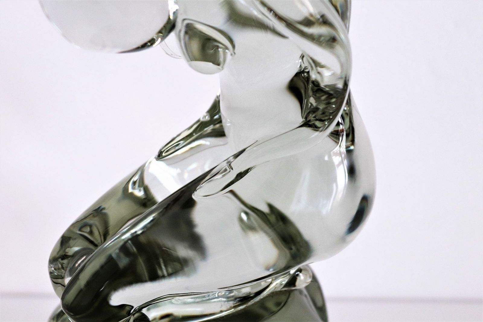 photo for sale Pino Signoretto Murano Glass Sculpture Of  Woman