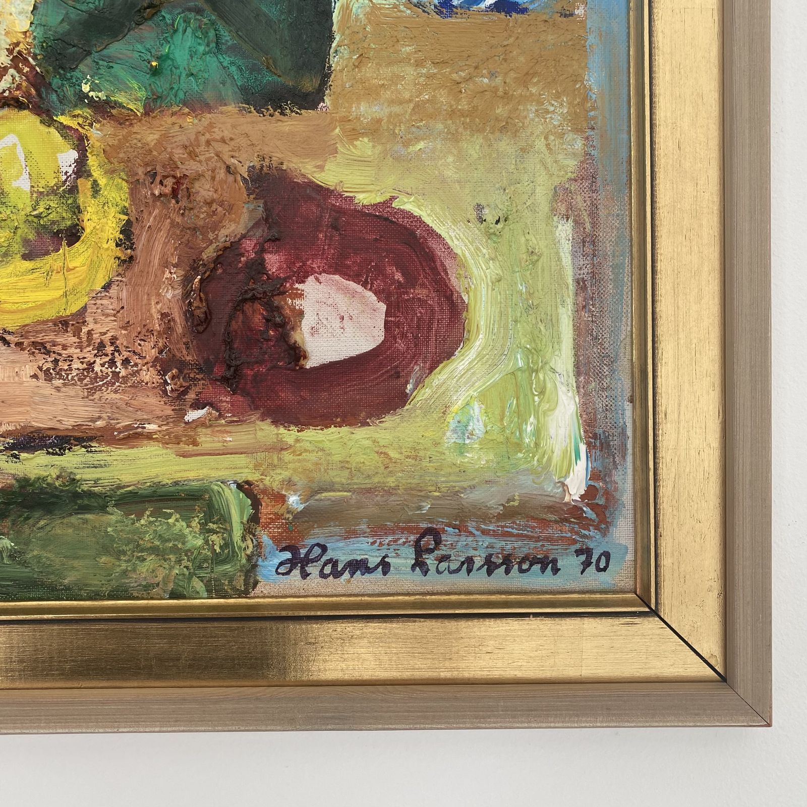 photo for sale Swedish Mid Century Still Life Painting By Hans Larsson