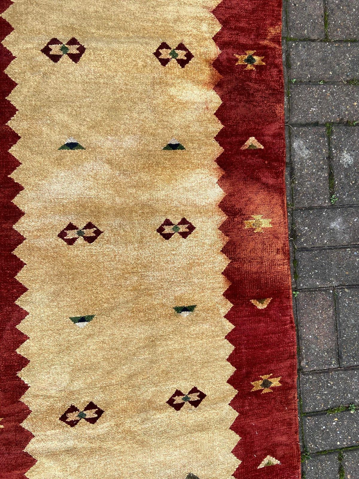 Vintage Runner Carpet Or Rug   295cm X 77cm   Wool Chenille Runner For Hallway Or Landing photo buy