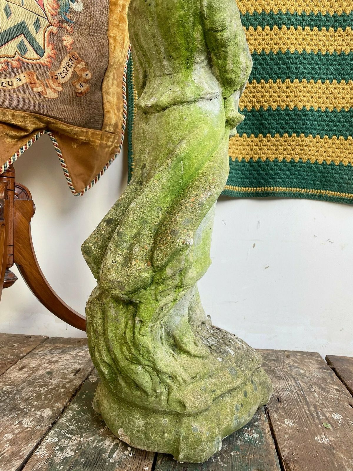 Composite Stone Figure Of A Woman And Child C.1940 photo buy